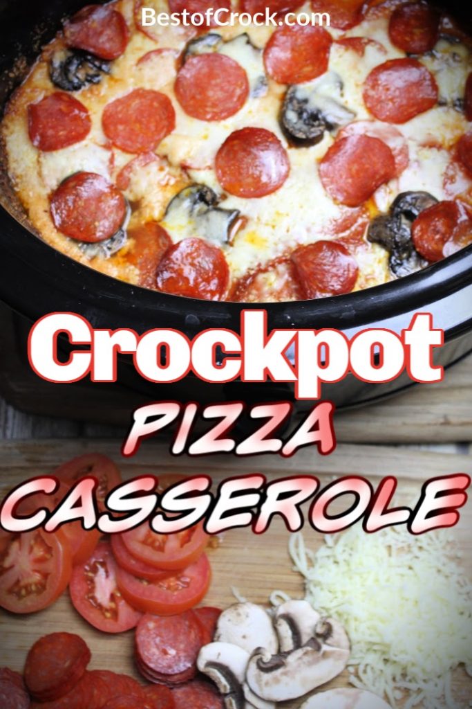 A healthy crockpot pizza casserole can really make a difference as a weight loss recipe and is a family dinner recipe that everyone will love. Crockpot Recipes for Dinner | Slow Cooker Dinner Recipe | Healthy Crockpot Recipes | Crockpot Recipes for Families | Healthy Dinner Recipes Slow Cooker #crockpot #recipes