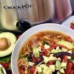 Crockpot chicken tortilla soup a delicious and easy homemade soup recipe! Add it to your meal prep for the week; this recipe also scales easily for larger groups! Slow Cooker Chicken Tortilla Soup | Rotisserie Chicken Tortilla Soup Slow Cooker | Creamy Chicken Tortilla Soup Slow Cooker | Healthy Chicken Tortilla Soup Slow Cooker | Crockpot Tortilla Soup