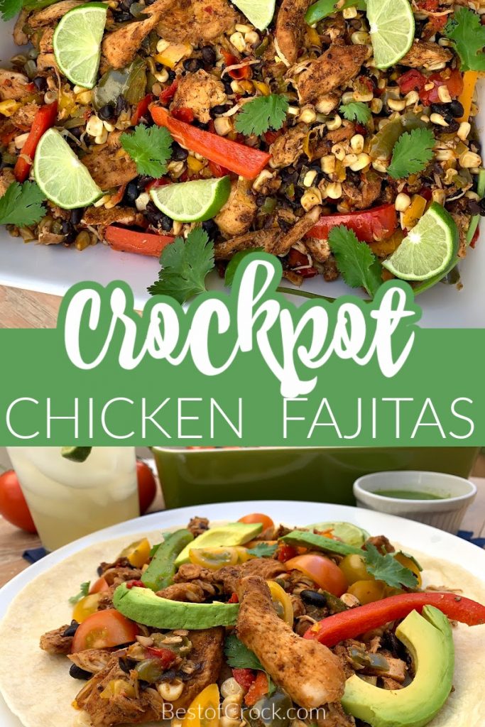 Crockpot chicken fajitas with frozen corn make for an easy delicious crockpot dinner that is a family-approved recipe. Easy Crockpot Recipes | Crockpot Recipes with Chicken | Crockpot Recipes with Frozen Vegetables | Crockpot Chicken Fajitas Frozen | Slow Cooker Dinner Recipes #crockpot #crockpotrecipes #slowcooker