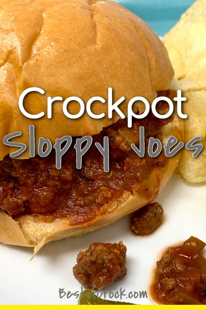 Crockpot sloppy Joes are not only an easy dinner recipe but a fun recipe for kids to enjoy that parents can reminisce over. Lunch Recipes for Kids | Dinner Recipes for Kids | Fun Recipes for Family Dinner | Sloppy Joes Recipe Crockpot | Sloppy Joes at Home | Crockpot Recipes with Beef | Slow Cooker Beef Recipes #crockpot #recipe