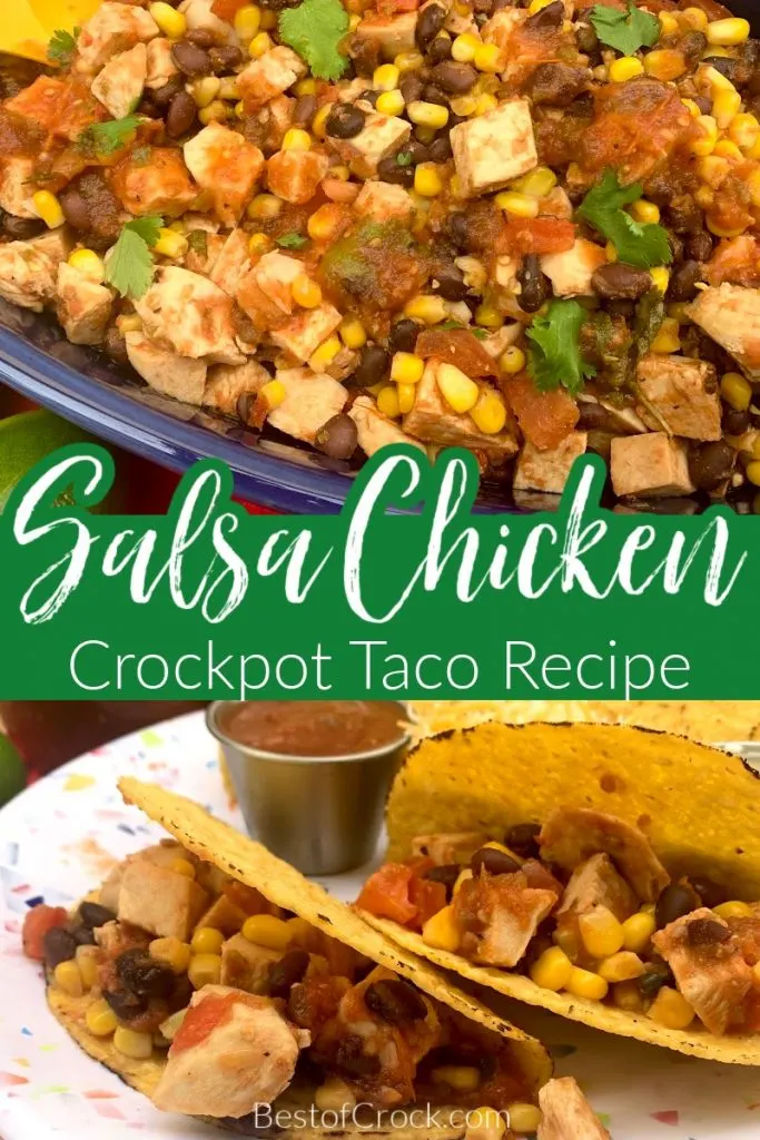 Crockpot salsa chicken is an easy crockpot recipe that can be used with chips, on top of salads, in tacos, or on its own for a low carb snack. Easy Crockpot Recipe | Slow Cooker Salsa Chicken | Slow Cooker Chicken Recipe | Crockpot Chicken Recipes | Slow Cooker Dinner Recipe | Crockpot Recipes for Dinner #crockpot #chicken