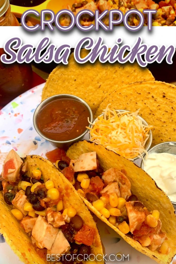 Crockpot salsa chicken is an easy crockpot recipe that can be used with chips, on top of salads, in tacos, or on its own for a low carb snack. Easy Crockpot Recipe | Slow Cooker Salsa Chicken | Slow Cooker Chicken Recipe | Crockpot Chicken Recipes | Slow Cooker Dinner Recipe | Crockpot Recipes for Dinner #crockpot #chicken