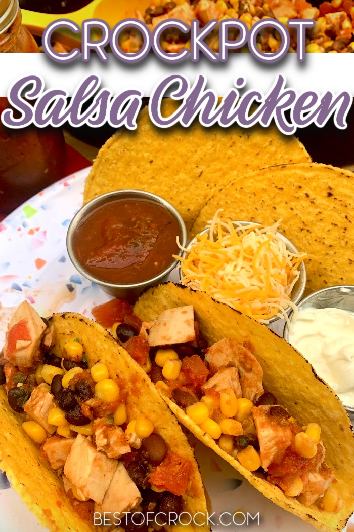 Crockpot salsa chicken is an easy crockpot recipe that can be used with chips, on top of salads, in tacos, or on its own for a low carb snack. Easy Crockpot Recipe | Slow Cooker Salsa Chicken | Slow Cooker Chicken Recipe | Crockpot Chicken Recipes | Slow Cooker Dinner Recipe | Crockpot Recipes for Dinner #crockpot #chicken via @bestofcrock