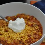 Add this delicious and easy crockpot turkey chili with corn to your meal planning! It makes for a great family dinner recipe or party recipe. Leftover Turkey Chili Crockpot | White Turkey Chili Crockpot | Crockpot Chili with Corn | How to Make Chili in Slow Cooker | Homemade Turkey Chili