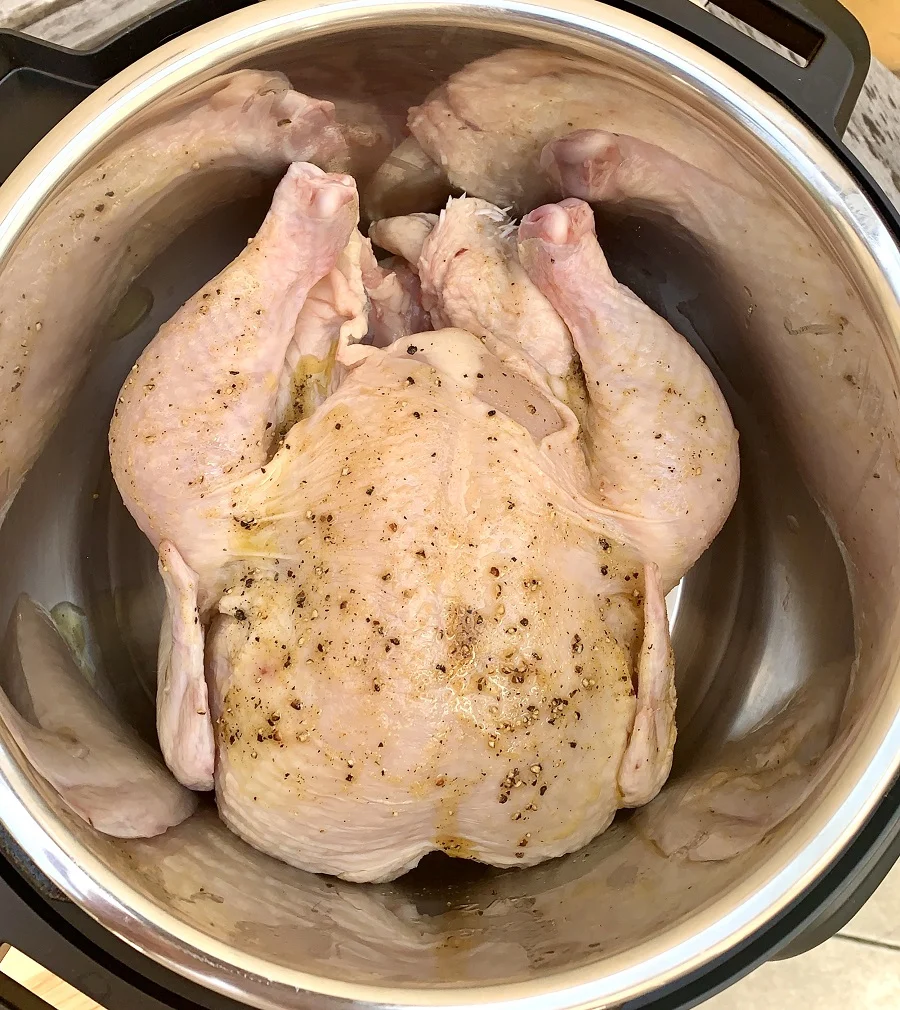 Knowing how to make a whole chicken in the Instant Pot is so helpful for meal planning. This easy recipe will help you make a delicious dinner in a hurry! Instant Pot Whole Chicken Recipe | Instant Pot Rotisserie Chicken | Cooking a Whole Chicken in an Instant Pot | Fresh Chicken Instant Pot | Instant Pot Roasted Chicken Recipe | Whole Roast Chicken Instant Pot