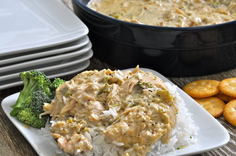 Easy Slow Cooker Chicken and Rice