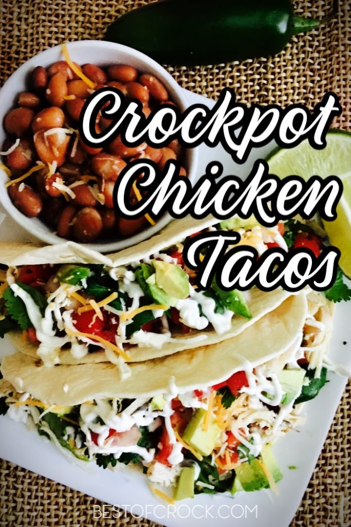 Homemade tacos are easy dinner recipes that you can make any night of the week, especially with this crockpot chicken tacos recipe. Shredded Chicken Tacos | Authentic Chicken Tacos | Mexican Chicken Tacos | Crockpot Shredded Chicken | Slow Cooker Tacos with Chicken | Slow Cooker Dinner Recipes | Crockpot Dinner Recipes Chicken #chicken #tacos