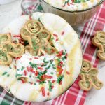 Crockpot Christmas Latte Slow Cooker Fall Latte Recipe Glass of Latte with Gingerbread Man Shaped Cookies