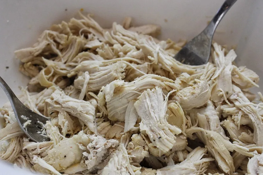 Healthy Instant Pot Chicken and Veggies Soup Shredded Chicken