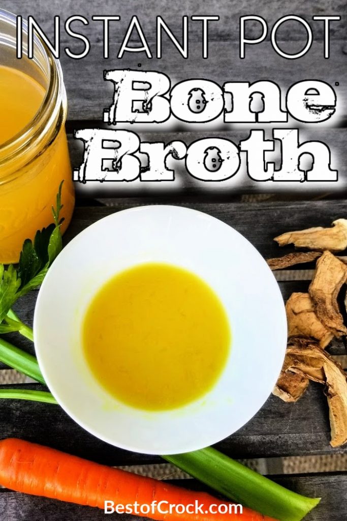 Knowing how to make Instant Pot bone broth can help you save money at the grocery store and add the plethora of bone broth health benefits to your meals. Instant Pot Bone Broth for Soups | Instant Pot Broth Recipes | How to Make Bone Broth | Instant Pot Chicken Bone Broth | Instant Pot Beef Bone Broth #instantpot #bonebroth