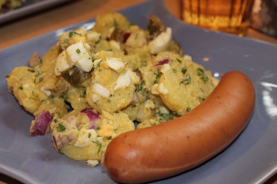 Crockpot German Potato Salad Recipes Potato Salad with Bratwurst