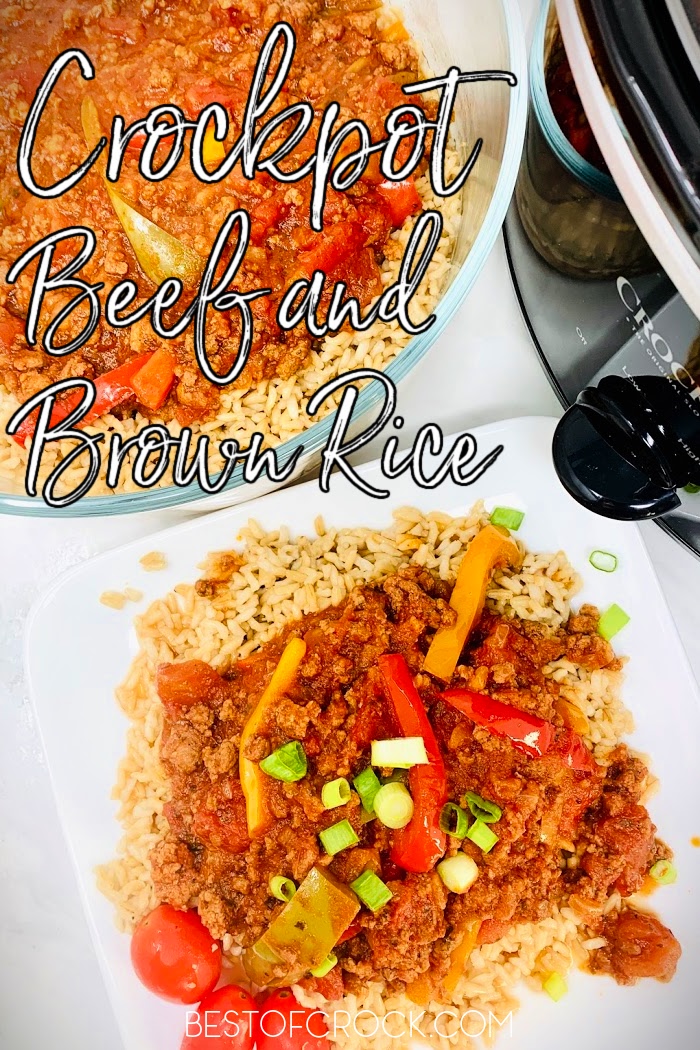 Easy Crockpot Beef with Brown Rice and Vegetables Best of Crock