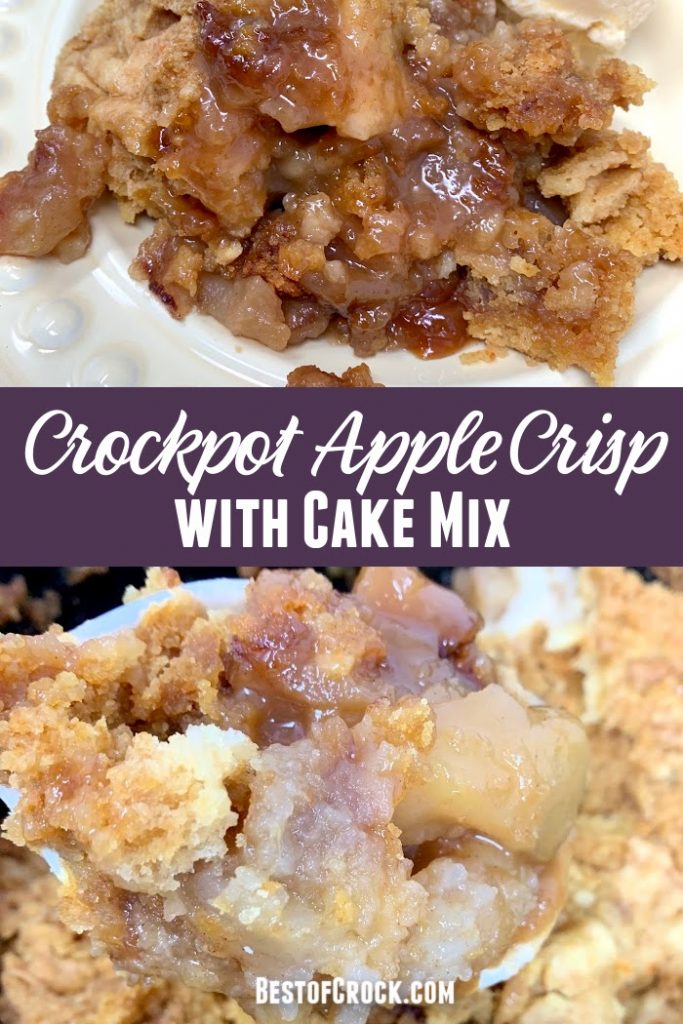 Crock pot apple crisp cake mix