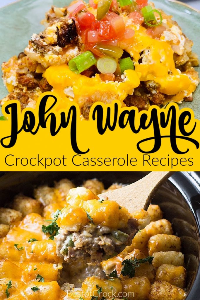 It is so easy to make John Wayne casserole with tater tots recipes for dinner! These are family favorites for everyone! John Wayne Casserole Recipe | John Wayne Casserole Biscuits | John Wayne Casserole Bisquick | John Wayne Casserole Recipe Slow Cooker | Tater Tot Casserole | Crockpot Tater Tot Casserole #crockpot #casserole