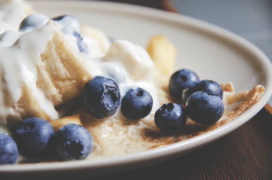 Crockpot Breakfast Ideas a Plate of Breakfast with Blueberries