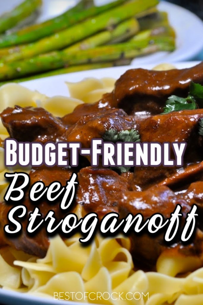 Budget friendly beef stroganoff is an easy crockpot recipe that is not only easy to make but easy on the family budget. Budget Friendly Crockpot Meals | Crockpot Meals Families | Easy Budget Friendly Crockpot Meals | Crockpot Recipes on a Budget | Crockpot Recipes with Beef | Crockpot Pasta Recipes #crockpot #budget