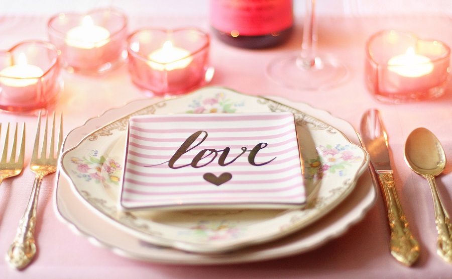 Crockpot Valentine's Day Recipes Pink Table Setting