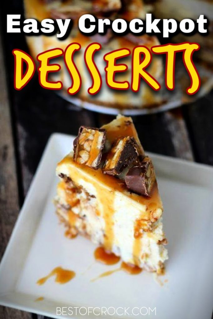 Crockpot desserts for a crowd make serving up party desserts or holiday desserts easier no matter how many people you serve or what the occasion. Crockpot Dessert Recipes | Crockpot Party Recipes | Dinner Party Ideas | Crockpot Cake Recipes Cake Mix | Crockpot Dessert Recipes 3 Ingredients | Easy Party Dessert Recipes #desserts #crockpot