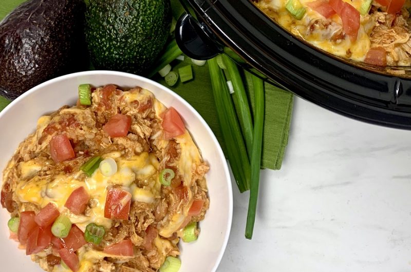 Crockpot Chicken and Rice Burrito Bowl Recipe