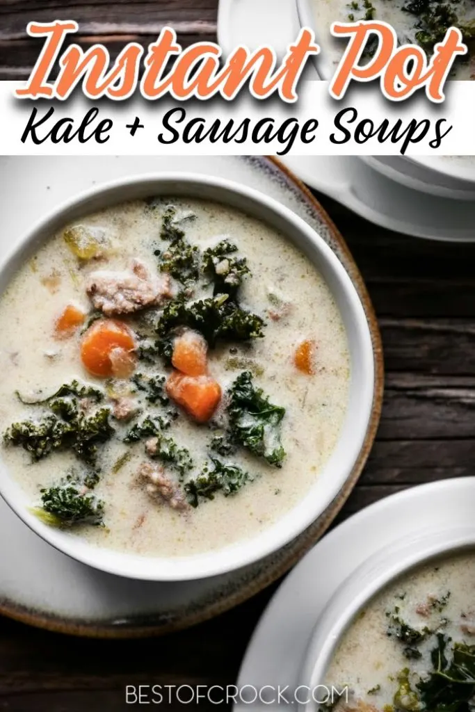 Try these delicious Instant Pot kale soup with sausage recipes for a quick and easy meal planning recipe. Pressure Cooker Kale Soup Recipes | Instant Pot Sausage | Instant Pot Kale Recipes | Instant Pot Dinner Recipes | Instant Pot Soup Recipes #instantpot #souprecipes