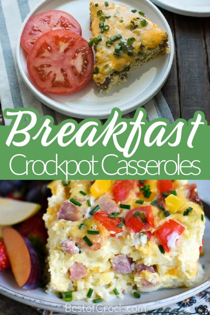 Slow Cooker breakfast casserole recipes are easy to make and ensure you have breakfast ready in the morning for everyone in the family. Crockpot Breakfast Recipes | Slow Cooker Breakfast Overnight | Crockpot Overnight Recipes | Slow Cooker Breakfast Casserole Hash Browns | Easy Breakfast Recipes | Easy Slow Cooker Recipes #breakfast #crockpot