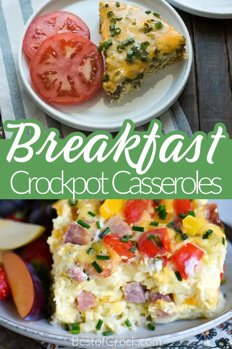 Slow Cooker breakfast casserole recipes are easy to make and ensure you have breakfast ready in the morning for everyone in the family. Crockpot Breakfast Recipes | Slow Cooker Breakfast Overnight | Crockpot Overnight Recipes | Slow Cooker Breakfast Casserole Hash Browns | Easy Breakfast Recipes | Easy Slow Cooker Recipes #breakfast #crockpot via @bestofcrock