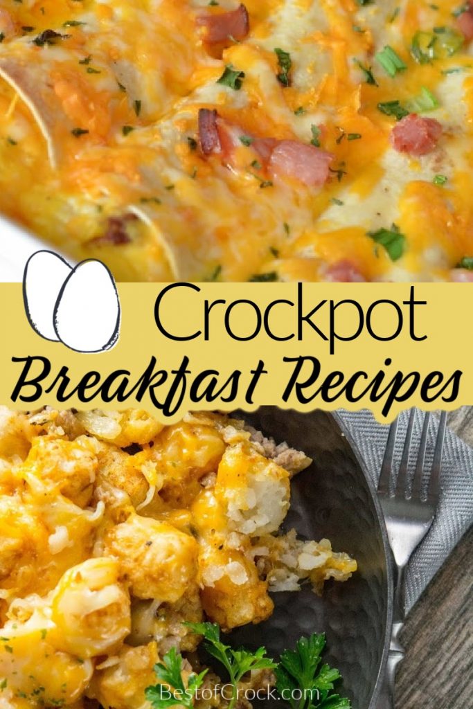 Crockpot breakfast recipes make having a delicious breakfast easier on busy mornings.  These recipes are great for kids and adults. Crockpot Breakfast Casserole Recipes | Crockpot Breakfast Casserole Overnight | Overnight Crockpot Recipes | Breakfast Potatoes Slow Cooker | Slow Cooker Breakfast Casserole Hash Browns | Easy Breakfast Recipes #crockpotrecipes #breakfastrecipes