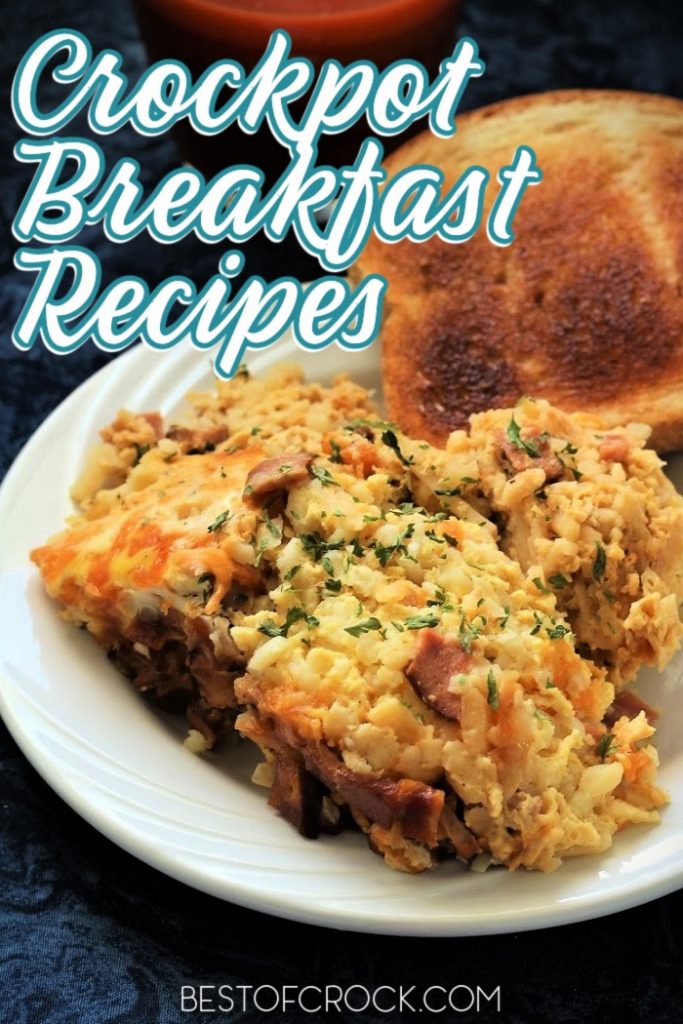 Crockpot breakfast recipes make having a delicious breakfast easier on busy mornings.  These recipes are great for kids and adults. Crockpot Breakfast Casserole Recipes | Crockpot Breakfast Casserole Overnight | Overnight Crockpot Recipes | Breakfast Potatoes Slow Cooker | Slow Cooker Breakfast Casserole Hash Browns | Easy Breakfast Recipes #crockpotrecipes #breakfastrecipes