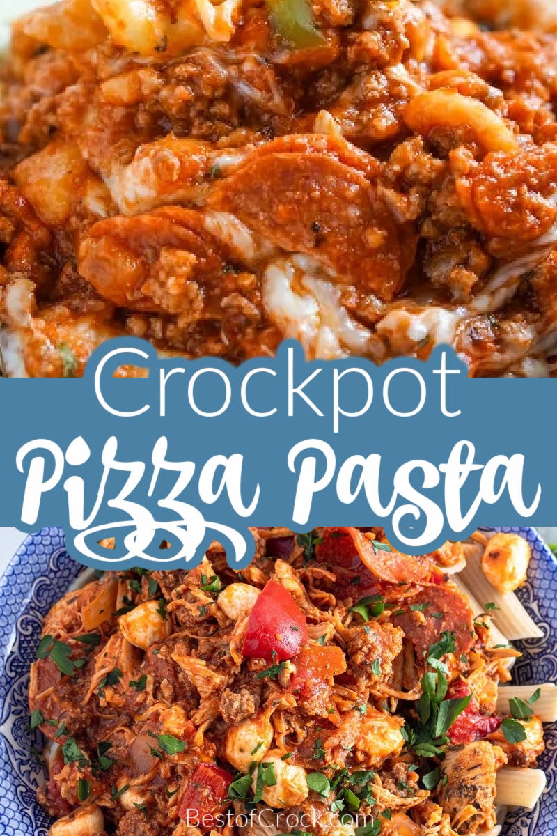 Crockpot pizza pasta recipes combine two of the best Italian recipes into one delicious and easy crockpot dinner recipe. Best Crockpot Pasta Recipes | Easy Crockpot Pizza Recipes | Italian Pizza Pasta Crockpot | Pizza Pasta Bake with Ricotta | Crockpot Italian Recipes | Easy Crockpot Dinners | Slow Cooker Pasta Recipes #crockpotrecipes #dinnerrecipe via @bestofcrock