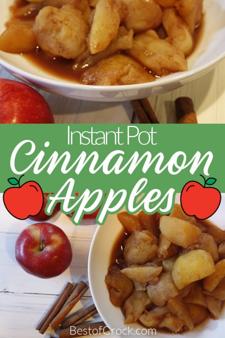 No Sugar Instant Pot Cinnamon Apples - Best of Crock