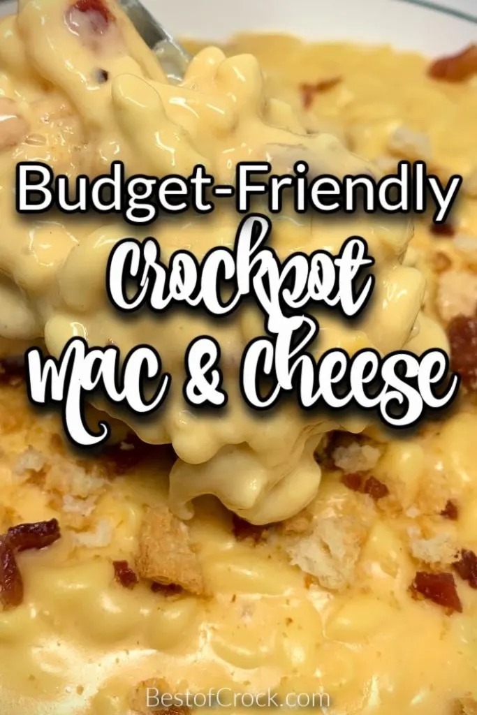 It is easier than you may think to make a budget friendly slow cooker macaroni and cheese recipe with actual real cheese. Budget Friendly Crockpot Recipes | Cheap Slow Cooker Recipes | Crockpot Macaroni and Cheese Recipe | Slow Cooker Pasta Recipe | Homemade Mac and Cheese | Mac and Cheese from Scratch | Fresh Cheese Macaroni #budgetmeals #crockpotrecipes