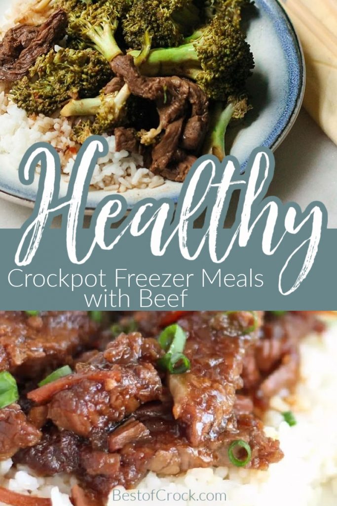 The best healthy crockpot freezer meals with beef can help you add variety to your weekly meals and save time in the kitchen. Healthy Freezer Meals | Freezer Meals with Beef | Healthy Crockpot Recipes with Beef | Crockpot Beef Recipes | Slow Cooker Freezer Meals | Meal Prep Recipes | Beef Meal Prep | Crockpot Meal Prep Recipes #beefrecipes #crockpotrecipes