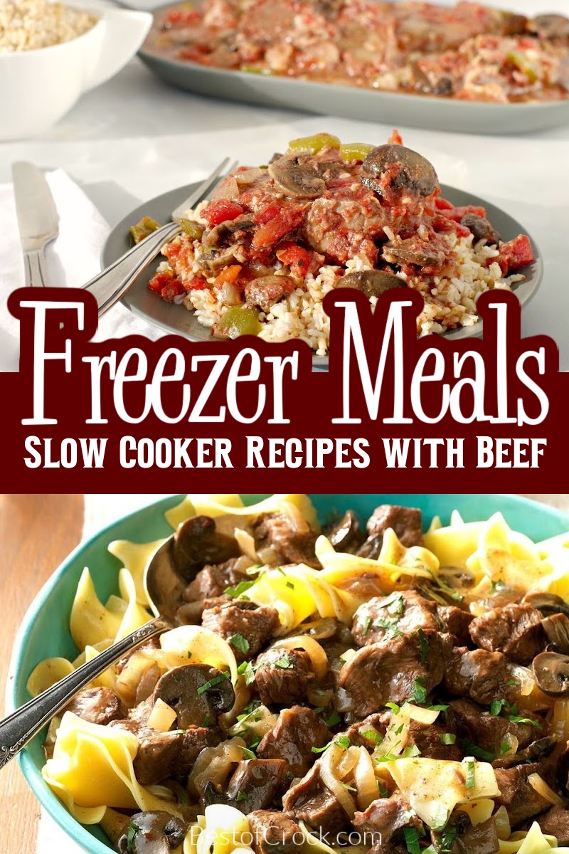 There are plenty of recipes that can be considered healthy crockpot freezer meals with beef; try one of these delicious meals on a busy weeknight! Healthy Freezer Meals | Freezer Meals with Beef | Healthy Crockpot Recipes with Beef | Crockpot Beef Recipes | Slow Cooker Freezer Meals | Meal Prep Recipes | Beef Meal Prep | Crockpot Meal Prep Recipes | Crockpot Recipes for Busy Weeknights via @bestofcrock