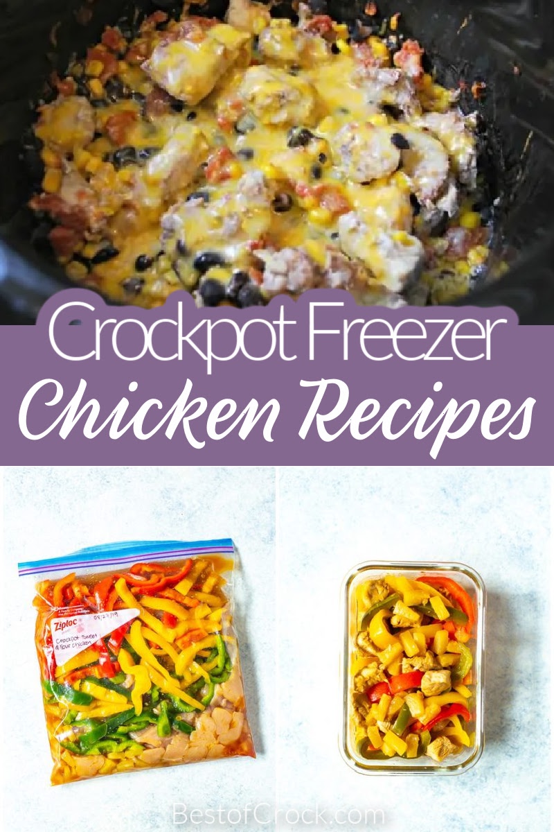 Healthy crockpot freezer meals with chicken make eating healthy so much easier and more delicious than ever before. Crockpot Recipes with Chicken | Meal Prep Chicken Recipes | Crockpot Meal Prep Recipes | Healthy Crockpot Recipes with Chicken | Crockpot Freezer Meals | Healthy Chicken Recipes #freezermeals #crockpotrecipes via @bestofcrock