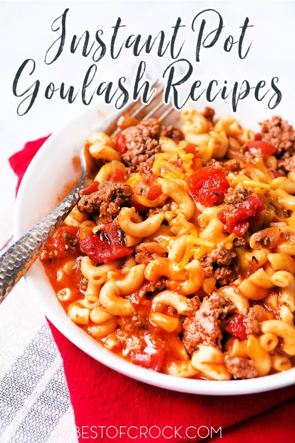 It is easier than you may think to make Instant Pot goulash recipes for family dinners or even as date night dinners that will surely impress. Easy Ground Beef Recipes | Pressure Cooker Goulash | Ground Beef Dinner Recipes | Ground Beef Pasta Recipe | Goulash Recipes Easy Ground Beef #instantpot #recipe via @bestofcrock