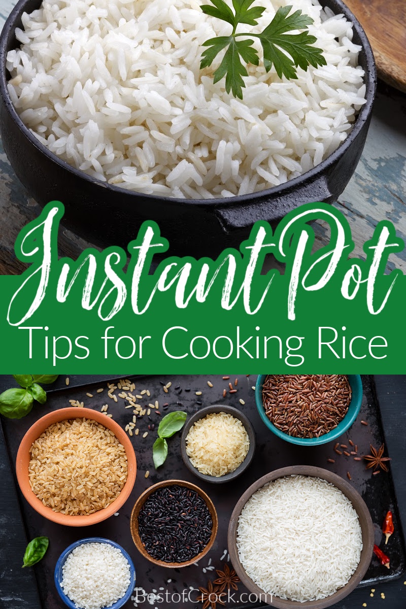The best Instant Pot tips for cooking rice can help make your rice come out perfectly every single time for every type of rice. Instant Pot Rice Ideas | How to Make Rice in an Instant Pot | Instant Pot Cooking Tips | Tips for Cooking Rice | Tips for Pressure Cooking Rice #instantpottips #dinnerrecipes via @bestofcrock