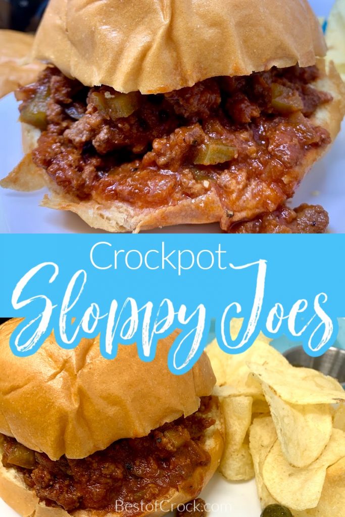 Crockpot Sloppy Joes are not only an easy dinner recipe but a fun recipe for kids to enjoy that parents can reminisce over. Lunch Recipes for Kids | Dinner Recipes for Kids | Fun Recipes for Family Dinner | Sloppy Joes Recipe Crockpot | Sloppy Joes at Home | Crockpot Recipes with Beef | Slow Cooker Beef Recipes #crockpot #recipe