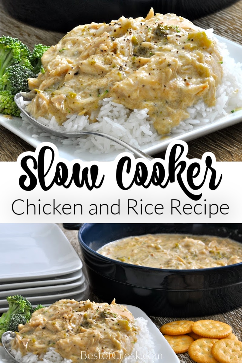 Our easy slow cooker chicken and rice dinner will make you thankful for your crock pot with every bite. Chicken and Rice Soup | Chicken and Rice Casserole Crockpot | Slow Cooker Chicken Recipes | Crockpot Recipes with Chicken | Healthy Chicken Recipe | Chicken and Canned Soup Recipes | Healthy Crockpot Recipes via @bestofcrock