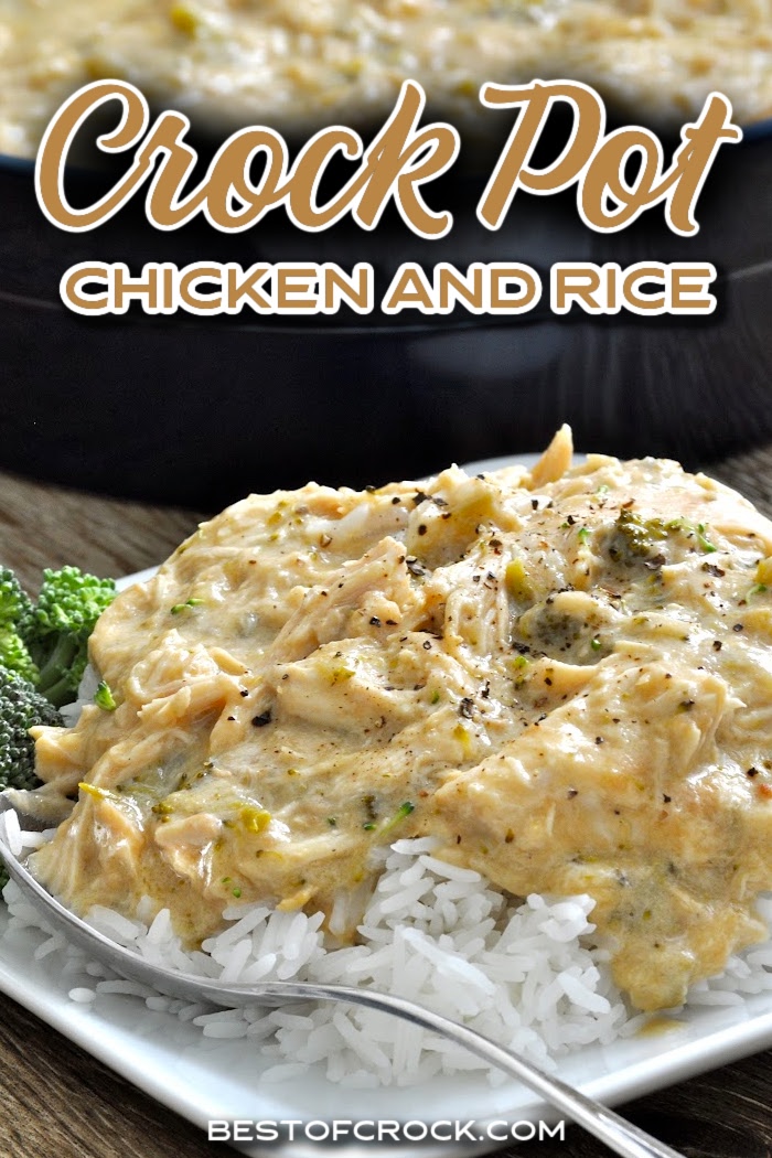 Our easy slow cooker chicken and rice dinner will make you thankful for your crock pot with every bite. Chicken and Rice Soup | Chicken and Rice Casserole Crockpot | Slow Cooker Chicken Recipes | Crockpot Recipes with Chicken | Healthy Chicken Recipe | Chicken and Canned Soup Recipes | Healthy Crockpot Recipes via @bestofcrock