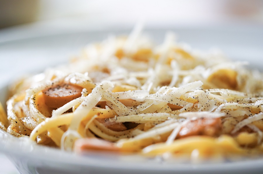 Instant Pot Pasta Recipes Close Up of a Plate of Pasta with Sausage