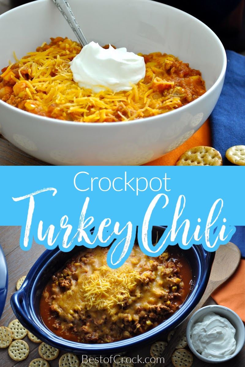 Add this delicious and easy crockpot turkey chili with corn to your meal planning! It makes for a great family dinner recipe or party recipe. Crockpot Dinner Recipe | Slow Cooker Recipes with Turkey | Slow Cooker Chili Recipes | Crockpot Recipes for Parties | Slow Cooker Recipes for a Crowd | Party Recipes | Chili Recipes for Parties | Crockpot Party Recipes | Chili Recipes with Turkey | Crockpot Turkey Recipes | Ground Turkey Recipes #crockpotchili #crockpotrecipes via @bestofcrock