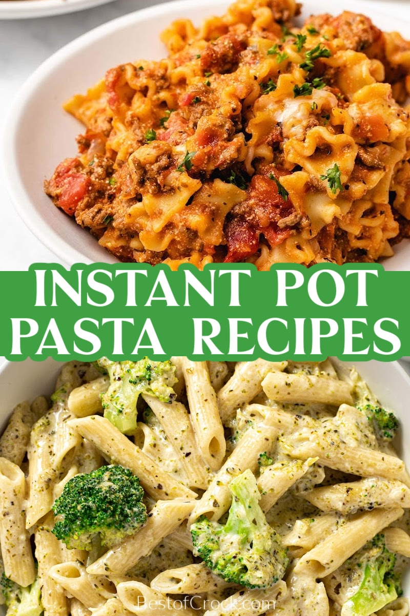 Cooking Instant Pot pasta recipes take out a lot of the work but leaves in all of the flavors we love from delicious, Italian-inspired recipes. Instant Pot Spaghetti Recipes | Italian Dinner Recipes | How to Make Pasta in an Instant Pot | Easy Dinner Recipes | Instant Pot Recipes for a Crowd | Make Ahead Recipes | Date Night Recipes | Family Dinner Recipes via @bestofcrock