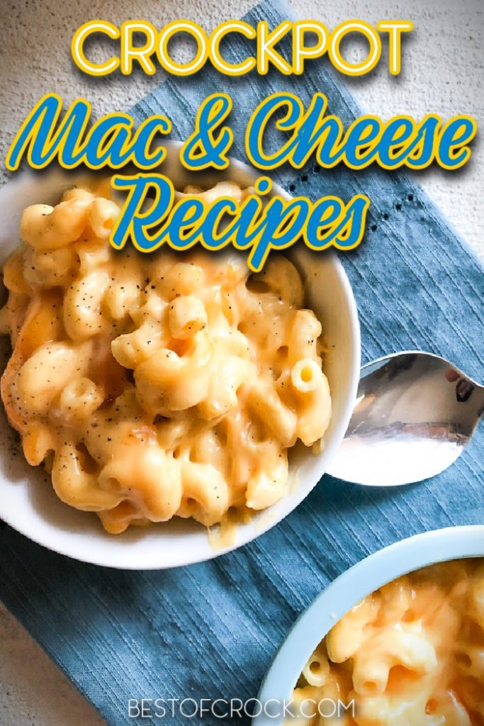 The best Crock Pot mac and cheese recipes are easy to make and any serious lover of crock pot recipes is sure to enjoy them. Crockpot Mac and Cheese Recipes | Easy Dinner Recipes | Make Ahead Lunch Recipes | Slow Cooker Macaroni and Cheese | Slow Cooker Dinner Recipes | Slow Cooker Side Dish Recipes | Recipes for Kids | Crockpot Pasta Recipes | Pasta Recipes Slow Cooker #crockpotrecipes #macandcheese