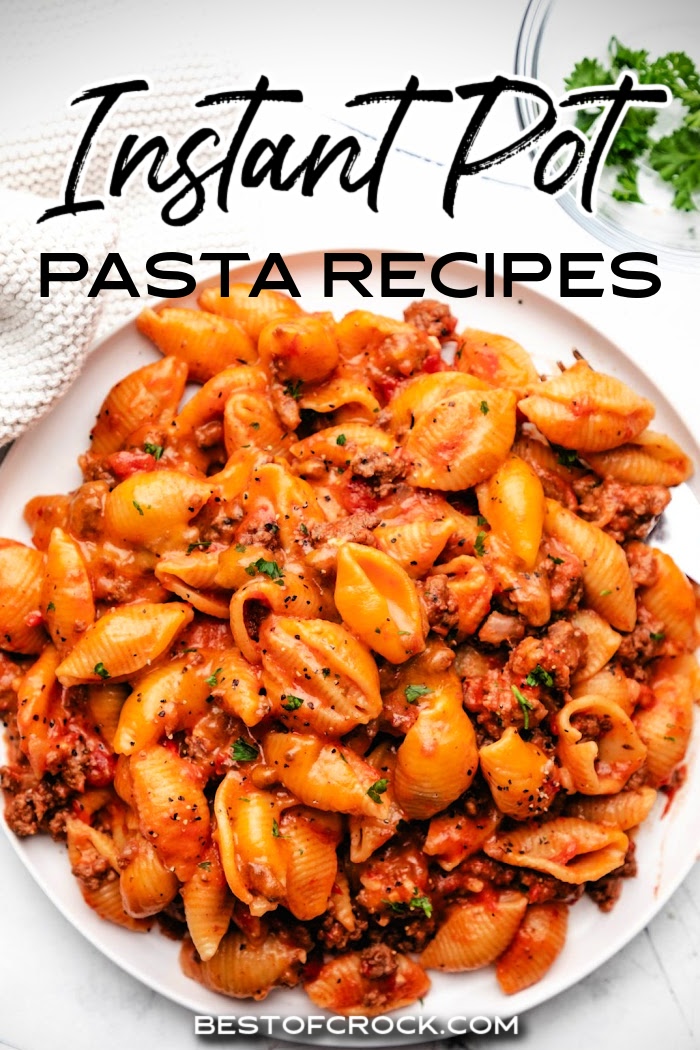 Cooking Instant Pot pasta recipes take out a lot of the work but leaves in all of the flavors we love from delicious, Italian-inspired recipes. Instant Pot Spaghetti Recipes | Italian Dinner Recipes | How to Make Pasta in an Instant Pot | Easy Dinner Recipes | Instant Pot Recipes for a Crowd | Make Ahead Recipes | Date Night Recipes | Family Dinner Recipes via @bestofcrock