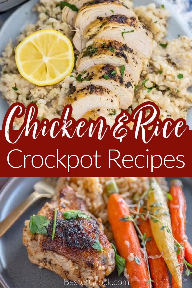 Keep these easy chicken and rice crockpot recipes on hand for easy meal planning. Kids can even help make these easy crockpot dinner recipes. Crockpot Chicken and Rice with Canned Soup | Southern Chicken and Rice Recipe | Cheesy Chicken and Rice Crockpot Recipe | Crockpot Chicken and Rice Frozen Chicken | Crockpot Recipes with Chicken | Chicken Slow Cooker Recipes | Easy Crockpot Dinner Recipes | Family Dinner Ideas | Easy Dinner Recipes | Chicken Dinner Recipes #crockpot #chickenrecipes via @bestofcrock