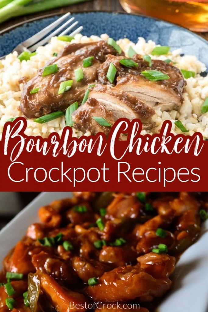 A delicious crockpot bourbon chicken recipe is easy to make and filled with flavor! Plus there are so many sides you can serve with it that everyone is sure to enjoy this meal for dinner. Bourbon Chicken Like Food Court | Crockpot Chicken Recipes | Bourbon Chicken Marinade | Slow Cooker Bourbon Chicken | Easy Dinner Recipes | Crockpot Dinner Recipes with Chicken | Chicken Slow Cooker Recipes #crockpotchicken #chickenrecipes