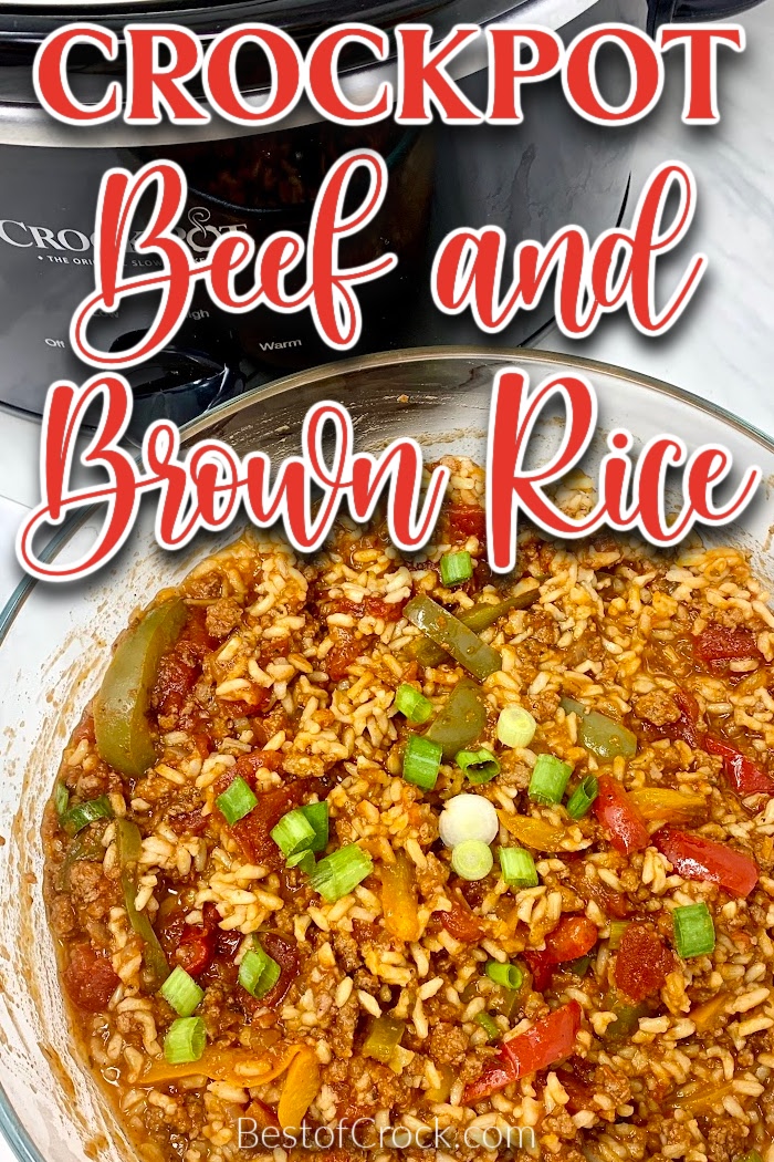 All it takes is an easy crockpot beef with brown rice and vegetables recipe to make dinner both simple and enjoyable tonight. Slow Cooker Beef and Rice Casserole | Stew Beef and Rice in Crockpot | Steak and Brown Rice Recipes | Ground Beef and Rice Recipes | Beef in Slow Cooker | Slow Cooker Recipes with Beef | Crockpot Recipes with Beef #beef #slowcooker via @bestofcrock