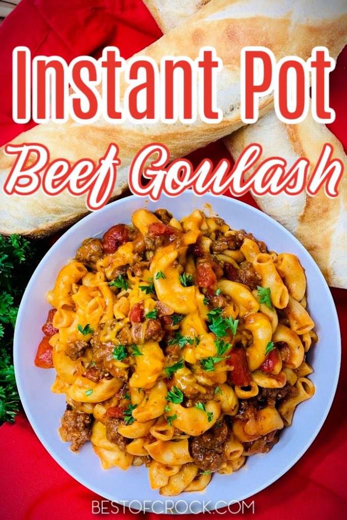 Our Instant Pot goulash recipe with beef takes a family favorite recipe and makes it easier to make while bringing out rich and delicious flavors. Instant Pot Recipes with Beef | Instant Pot Ground Beef Recipes | Cheesy Instant Pot Recipes | Dinner Recipes for Pressure Cookers | Easy Dinner Recipes | Instant Pot Pasta Recipes | Quick Recipes with Pasta | Instant Pot Recipes with Pasta | Family Dinner Recipes | Weeknight Recipes for Dinner #instantpotrecipes #dinnerrecipes