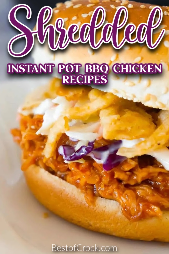 Instant Pot BBQ chicken recipes are perfect for your outdoor BBQ and free up your grill for other summer recipes that you love. Instant Pot BBQ Recipes | Instant Pot Summer Recipes | Summer Recipes for Parties | Summer BBQ Recipes | Shredded Chicken Recipes for a Crowd | Instant Pot Shredded Chicken | Pulled Chicken Recipes | Instant Pot Pulled Chicken Tips | Instant Pot BBQ Recipes | Instant Pot Party Recipes | Chicken Recipes for a Crowd #BBQchicken #instantpotrecipes via @bestofcrock