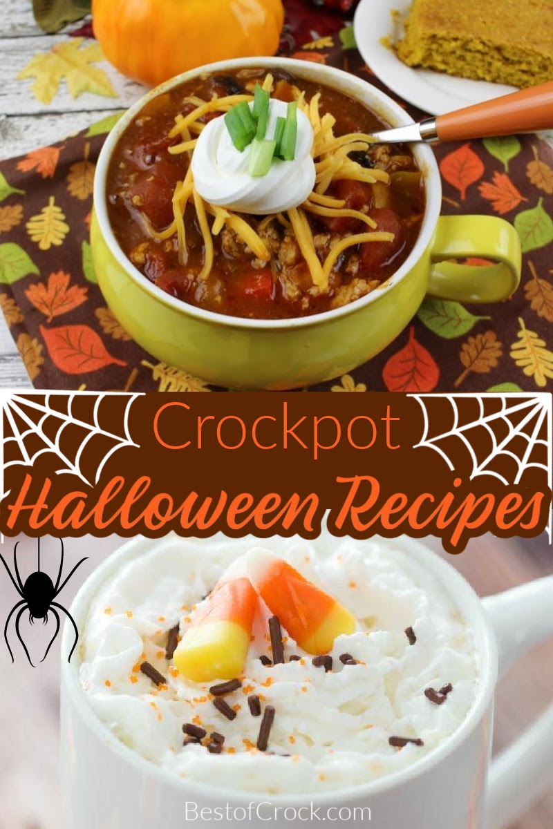 Spooky recipes are perfect during the fall season, but you can make things easier with crockpot Halloween recipes. Halloween Recipes for Kids | Slow Cooker Halloween Recipes Parties | Halloween Appetizer Ideas | Spooky Snack Ideas | Fall Crockpot Recipes | Crockpot Halloween Snacks #halloween #crockpot via @bestofcrock